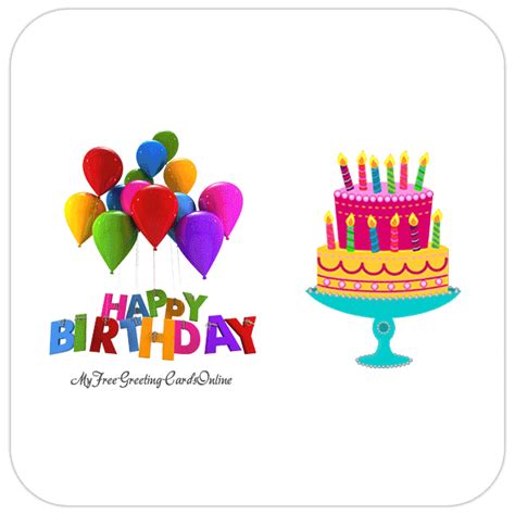 Wishing you love and happiness! Animated Color Candle Cake Birthday Card | myfreegreetingcardsonline.com #HappyBirthday # ...
