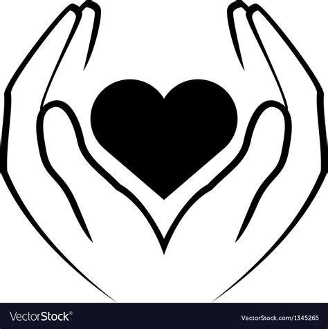 Heart With Hands Svg