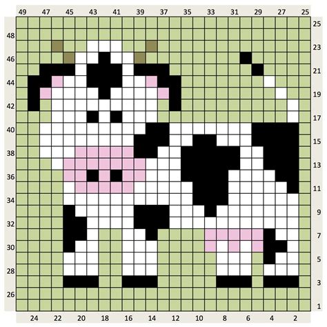 Cow C2c Chart Free The Crafty Co Cross Stitch Cow Cross Stitch
