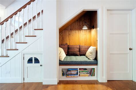 Cozy Reading Space | Under stairs nook, Stair nook, Cozy reading nook