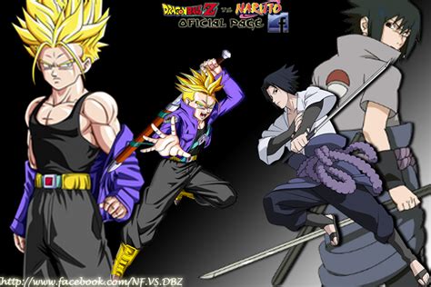 Naruto Vs Dragon Ball Z As Melhores Imagens Sasuke Vs Trunks