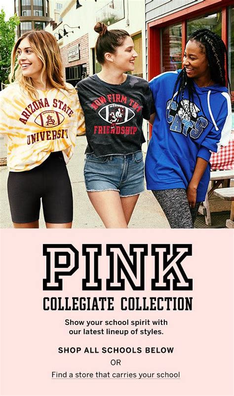 Pink Collegiate Collection Show Your School Spirit With Our Latest