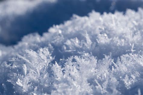 Ice Crystals Forming Snowflakes