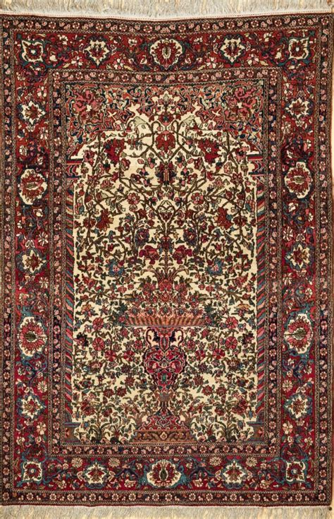 The old fashioned method of removing dirt and cleaning by hand still works. Old Persian Esfahan Rug