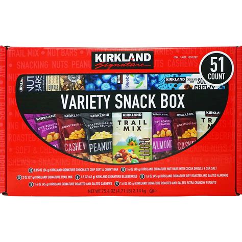 Kirkland Signature Variety Snack Box 51 Count 471 Pounds