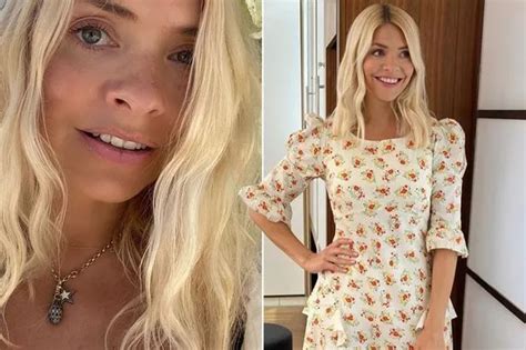 Holly Willoughby Gives Rare Look At Her Freckles In Sun Kissed Selfie Mirror Online