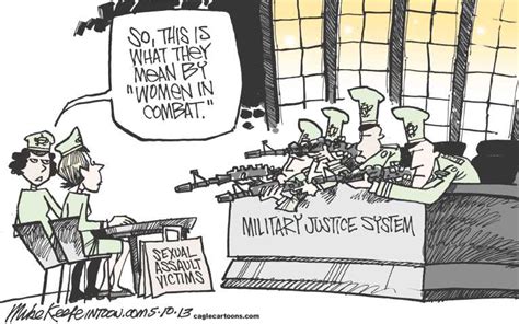Political Cartoon On Military Responds To Sexual Assaults By Mike