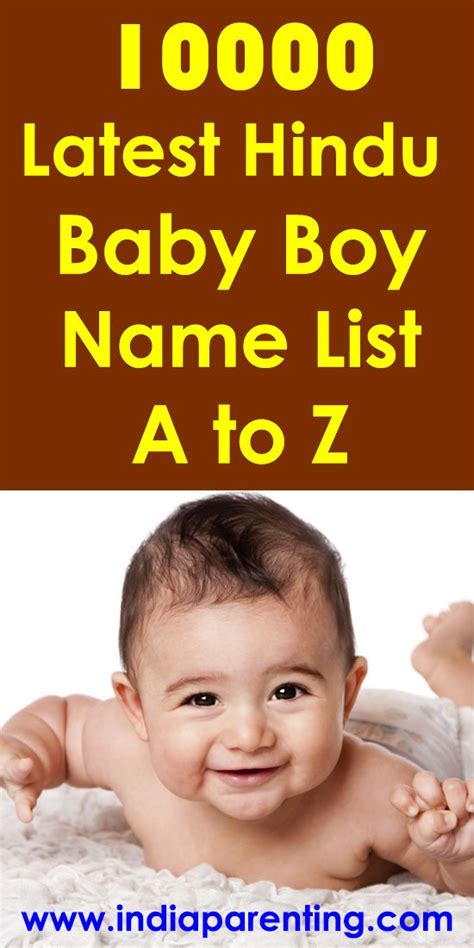 Latest Hindu Baby Boy Name List A To Z Artofit