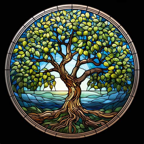 Tree Of Life Stained Glass Collection 1 Tree Of Life Wall Art 12