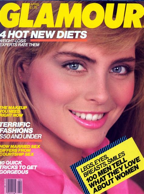 Kim Alexis covers Glamour Magazine (US) April 1983 | Kim alexis, Glamour, Glamour magazine cover