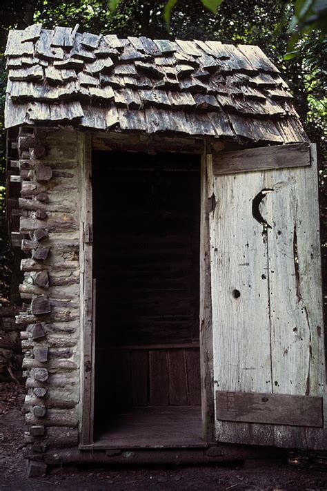 Log Outhouse Photograph By Sally Weigand Fine Art America