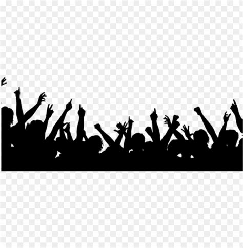 Concert Crowd Silhouette Png Clip Art Library