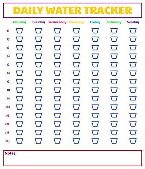 Printable Water Intake Chart By Age Water Intake Chart Water Intake