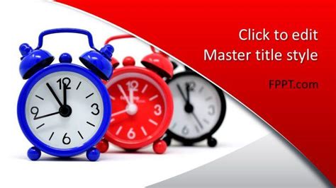 160756 Clock Template 16x9 1 Free Powerpoint Templates