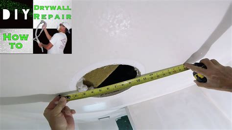 How to fix drywall…sizing up your mess (this sounds bad but isn't). How To Repair A Hole In The Drywall Ceiling | TcWorks.Org