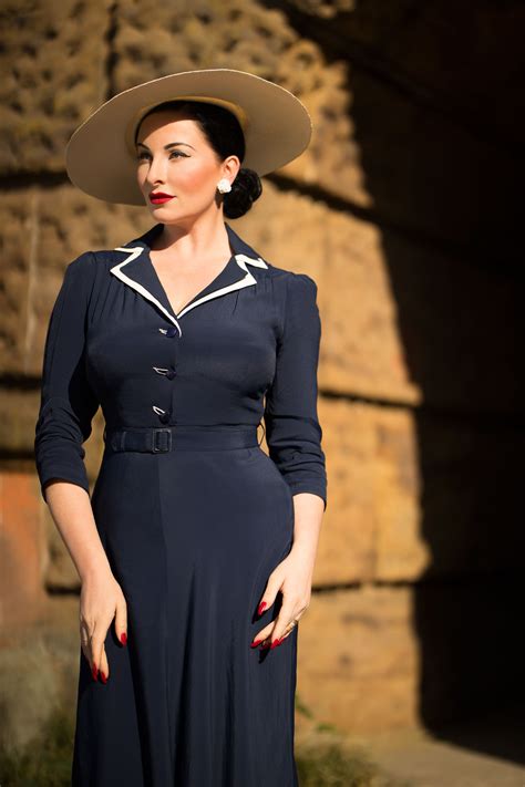 1940s Dresses 40s Dress Swing Dress Lisa Mae Dress 89 00 AT