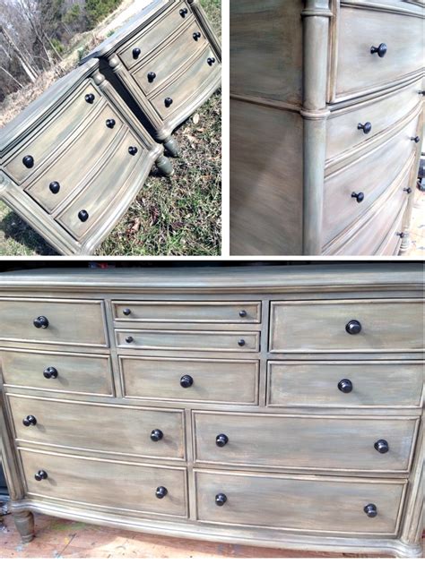 Custom Distressed Gray Bedroom Set General Finishes