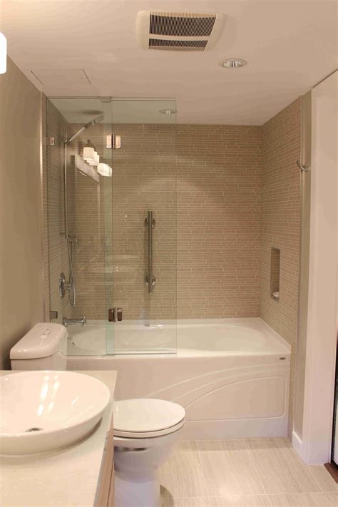 Check out this contemporary master bathroom remodel in a False Creek