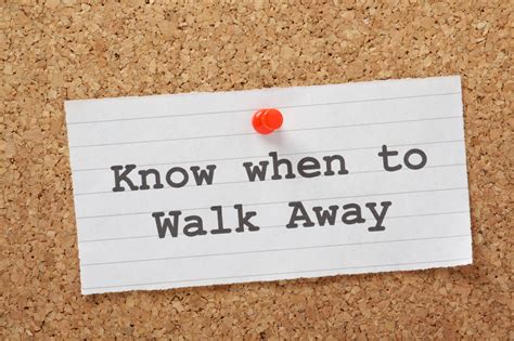 The Power Of Walking Away