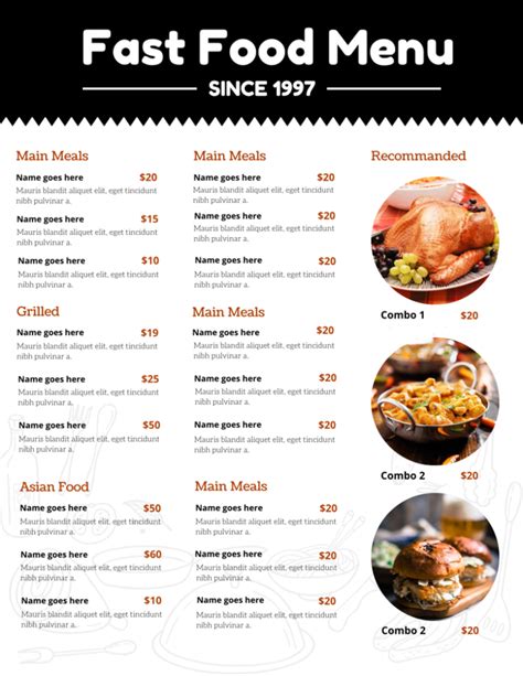 People interested in soul food restaurant menu templates also searched for. 20+ Outstanding Restaurant Menu Templates for Food and ...