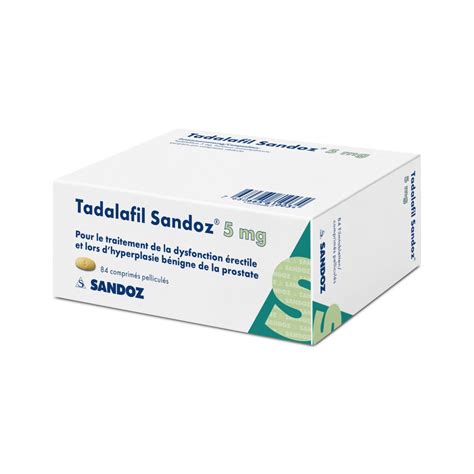TADALAFIL Sandoz 5 mg 84 comprimés 84 Stück | -20% | Pharmacie suisse