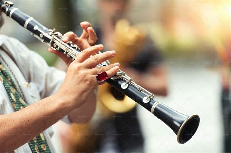 Street Musician Play Clarinet Stock Photos Motion Array