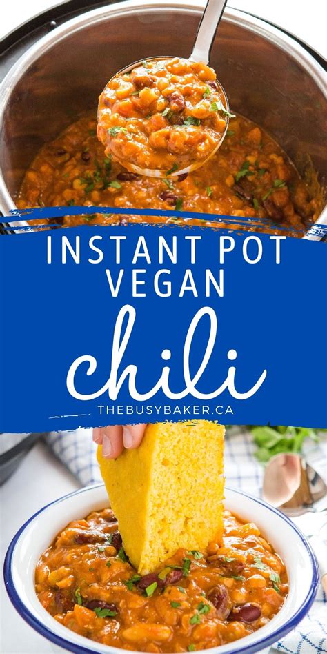 Instant Pot Vegan Chili Recipe Veggie Chili Recipes Vegan Chili
