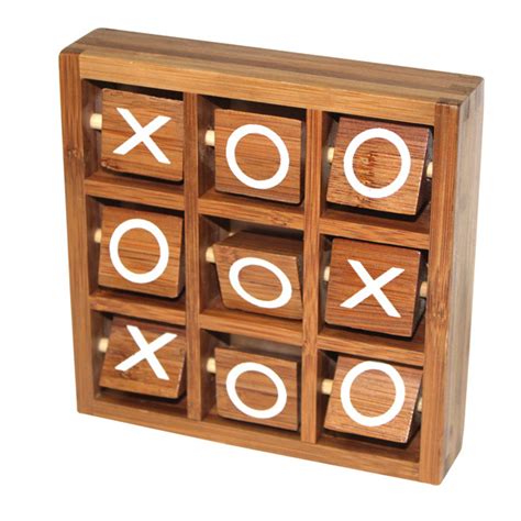 Wooden Tic Tac Toe Wooden Strategy Game For Kids