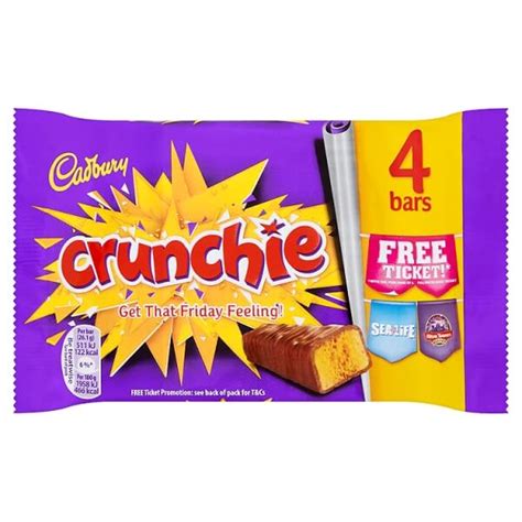 köp cadbury crunchie 4 pack 104g hos coopers candy