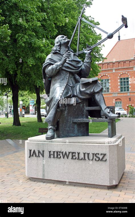 Gdansk Danzig Poland Statue Of Jan Heweliusz Stock Photo 84169383