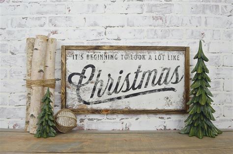 Its Beginning To Look A Lot Like Christmas Rustic Home Etsy
