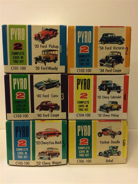 Pyro 132 Scale Double Kits Yes Two Complete Model Cars In Each Box
