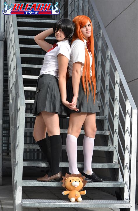 Rukia And Orihime Cosplay Bleach By Amy 611 On Deviantart