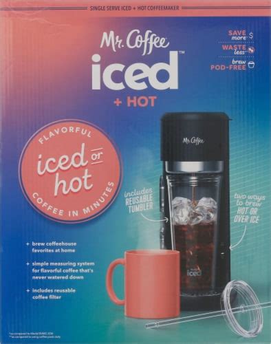 Mr Coffee Iced And Hot Single Serve Black Coffeemaker 1 Ct Frys