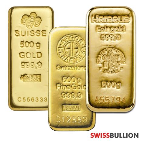 500 Gram Gold Bar