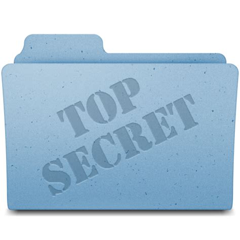 Available in png and svg formats. Top Secret Icon | Leopard Extra Folder Iconset | Gordon Irving