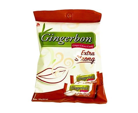 Gingerbon Ginger Chewy Candy Extra Strong 125g