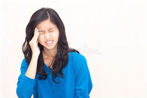 Asian Teenager Feel Headache Stock Image Image Of Love Anxious 31158337