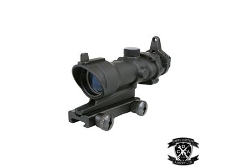 Magnified Rifle Scopes Aim O 4x Magnified Acog With Backup