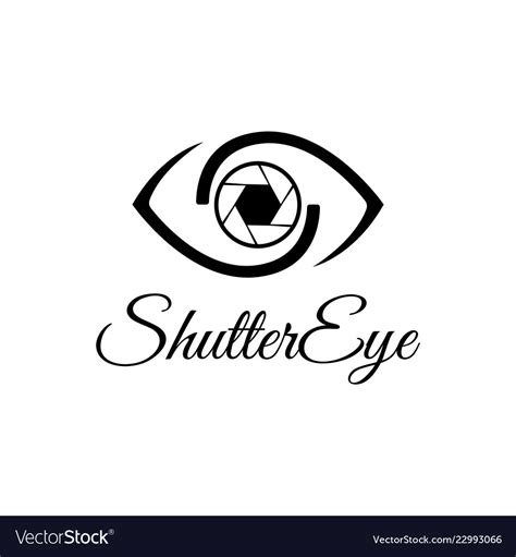 Shutter Eye Photography Logo Design Template Vector Image