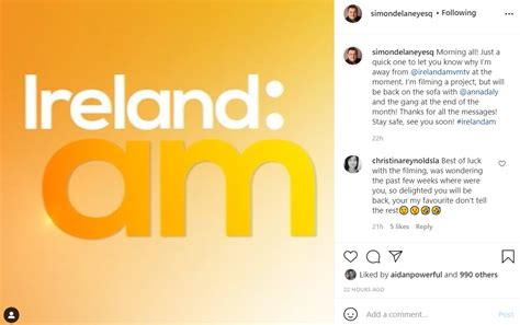 Virgin Media Star Simon Delaney Reveals He S Taking Short Break From Ireland Am As He S Filming