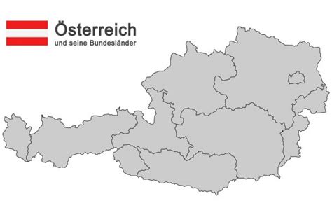 Die österreichische karte (ök) ist das amtliche (topografische) kartenwerk österreichs. Vektorgrafiken Österreich karte Vektorbilder Österreich ...