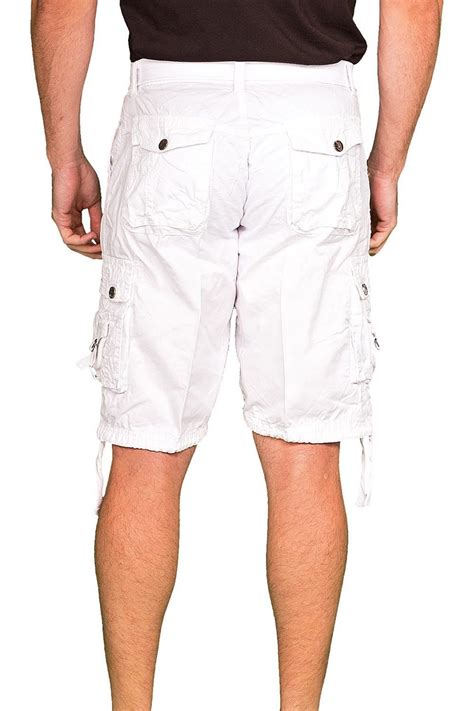 the classic cargo shorts solid white mens white shorts cargo shorts cargo
