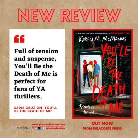 you ll be the death of me karen m mcmanus pine reads review