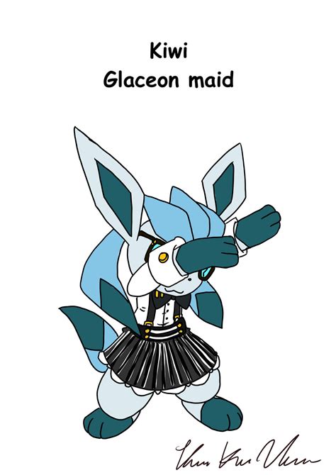Kiwi Glaceon Maid By Admiral Kevin On Deviantart