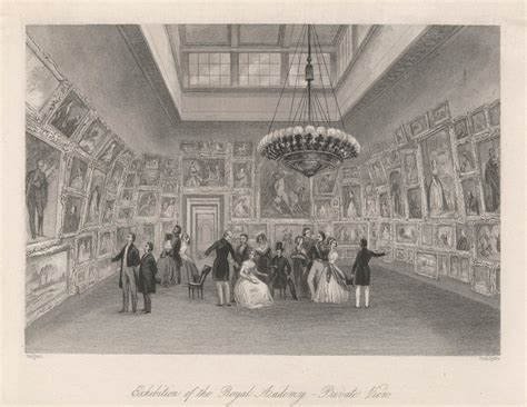 Exhibition Of The Royal Academy Private View C 1844 Works Of