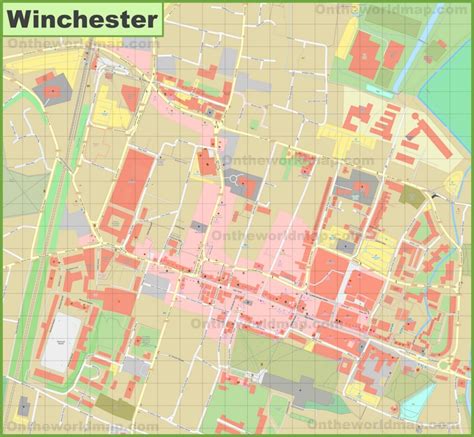 Winchester City Center Map