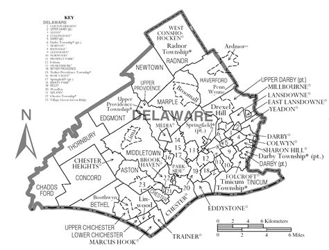 Delaware County Highway Wall Map By Maps Com