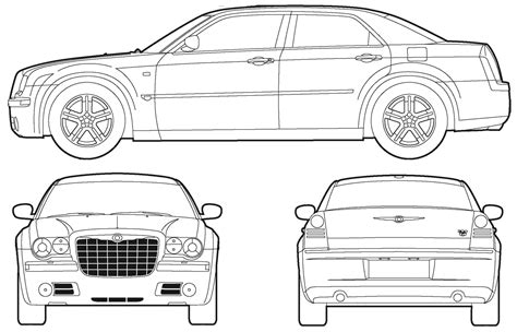 Chrysler 300 Car Drawing Sketch Coloring Page Chrysler 300 Car