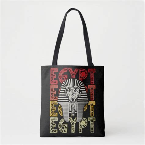 Egyptian God Tutankhamun Retro Egypt Pharaoh Tote Bag Zazzle